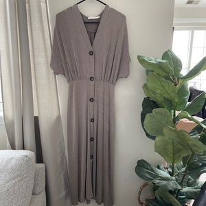 Black, brown and white stripped dress - never worn